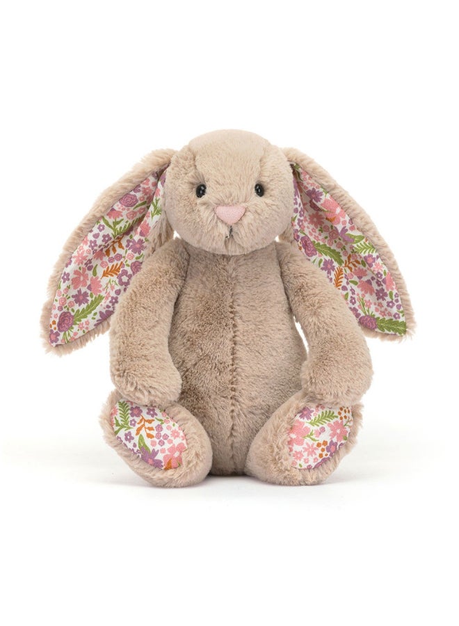 Jellycat بunny 'Petal' بلون البيج - لعبة محشوة ناعمة بأرجل Cordy، هدية عيد الحب لطيفة للأطفال والبالغين، مجموعة Jellycat، 23 سم - Image 2